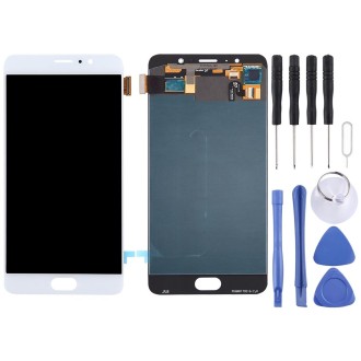 Original LCD Screen for Meizu Pro 6 Plus with Digitizer Full Assembly(White)