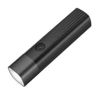 Portable Outdoor Camping USB Strong Light Small Flashlight LED Night Riding Light (Black)