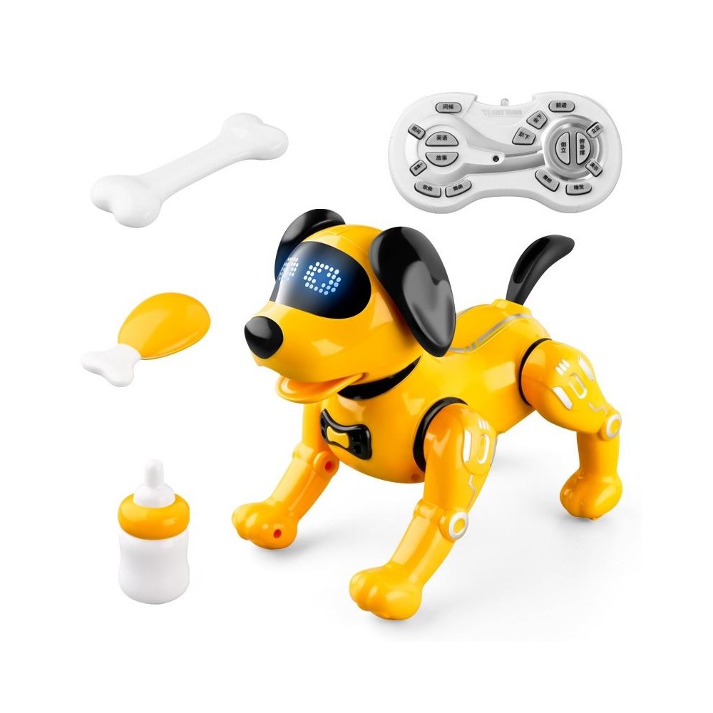 YDJ-K11 Programable Remote Control Robot Dog RC Toy (Yellow)