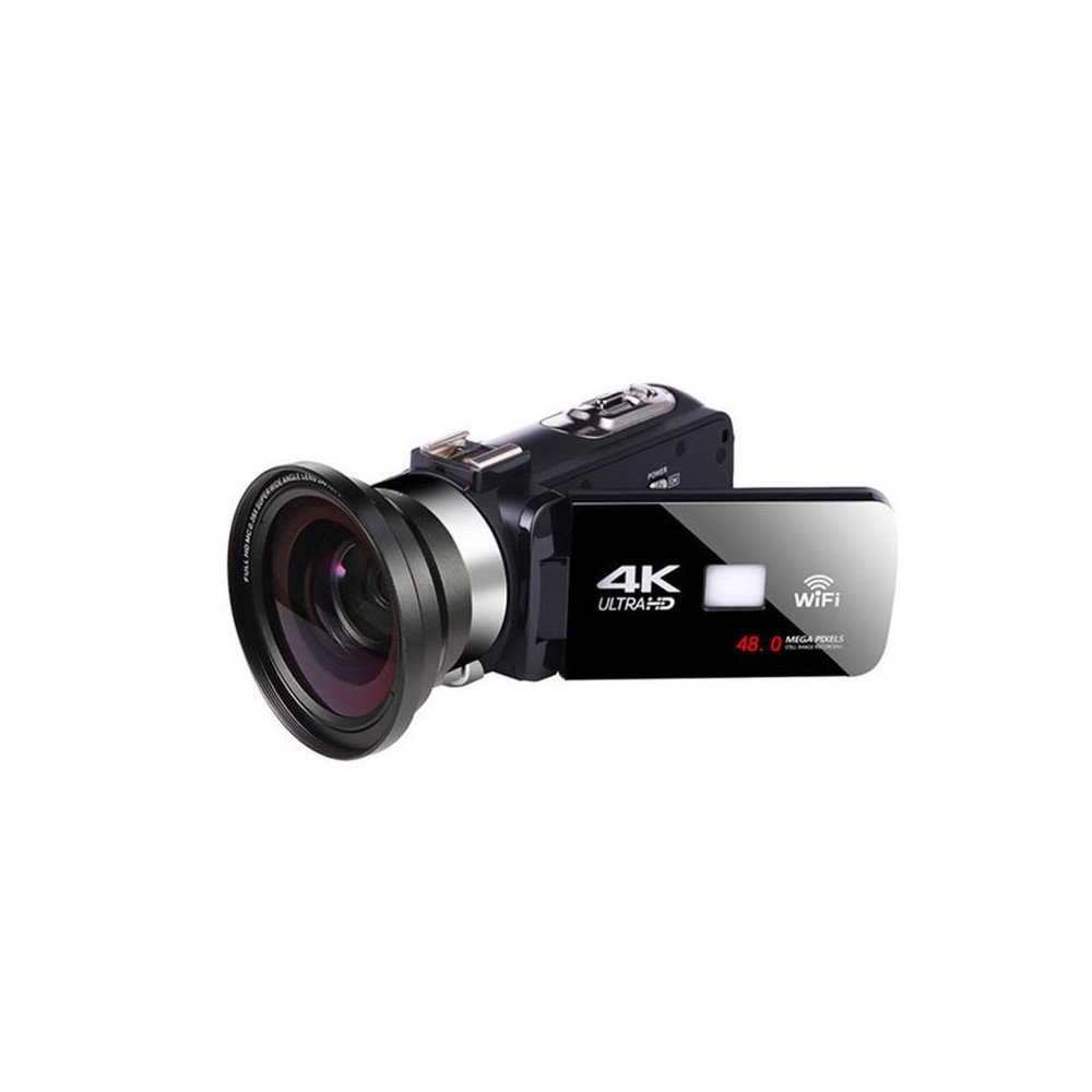 4K HD Night Vision 48MP Home WiFi Live Camcorder DV Digital Camera, Style:Wide-angle Lens