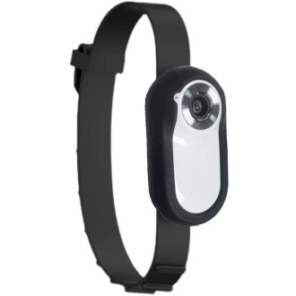 Magnetic Thumb Camera Portable HD Camera For Outdoor Cycling, Model: Standard+Pet Silicone Collar