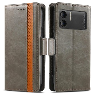 For DOOGEE X98 Pro / X98 CaseNeo Splicing Dual Magnetic Buckle Leather Phone Case(Grey)