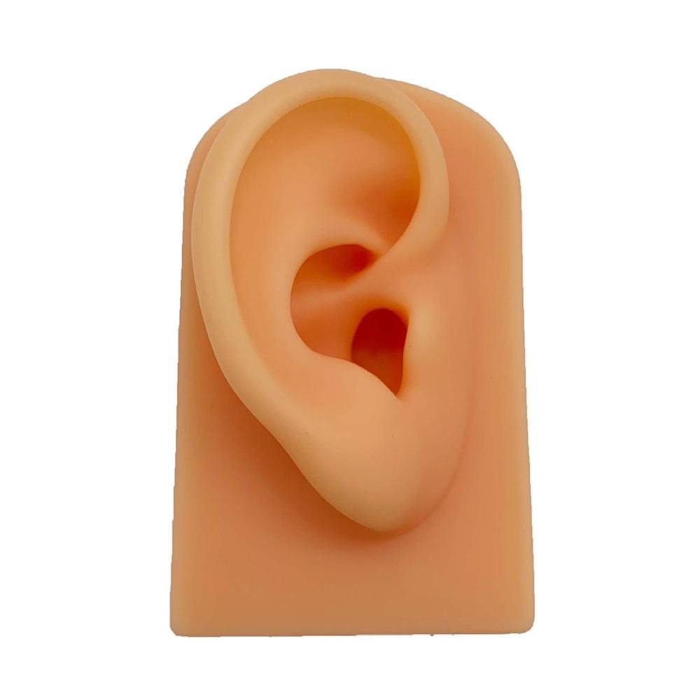 TX-S90 Simulation Ear Silicone Model For Practice Display, Style:Right Ear(Flesh Color)