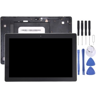 OEM LCD Screen for Asus ZenPad 10 Z300C / Z300CG P023, Green Flex Cable Version Digitizer Full Assembly with Frame（Black)