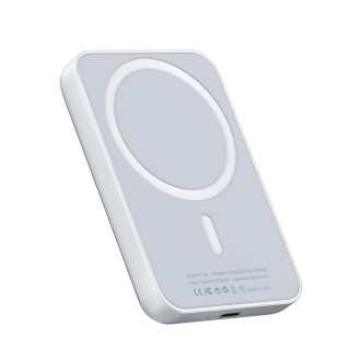 Yesido YP29 MagSafe Magnetic 5000mAh Wireless Fast Charging Power Bank(White)