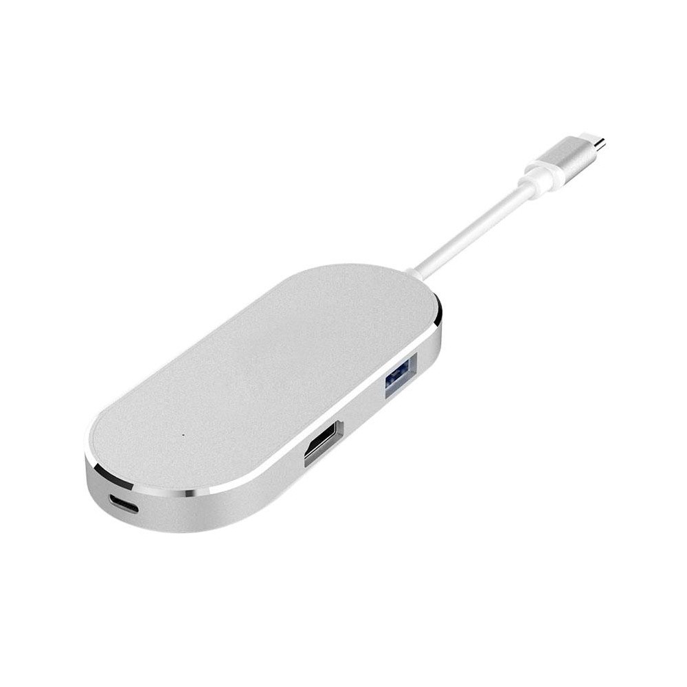 6 in 1 Hub USB-C / Type-C to USB-C / Type-C & HDMI & SD & TF & 2 USB Adapter