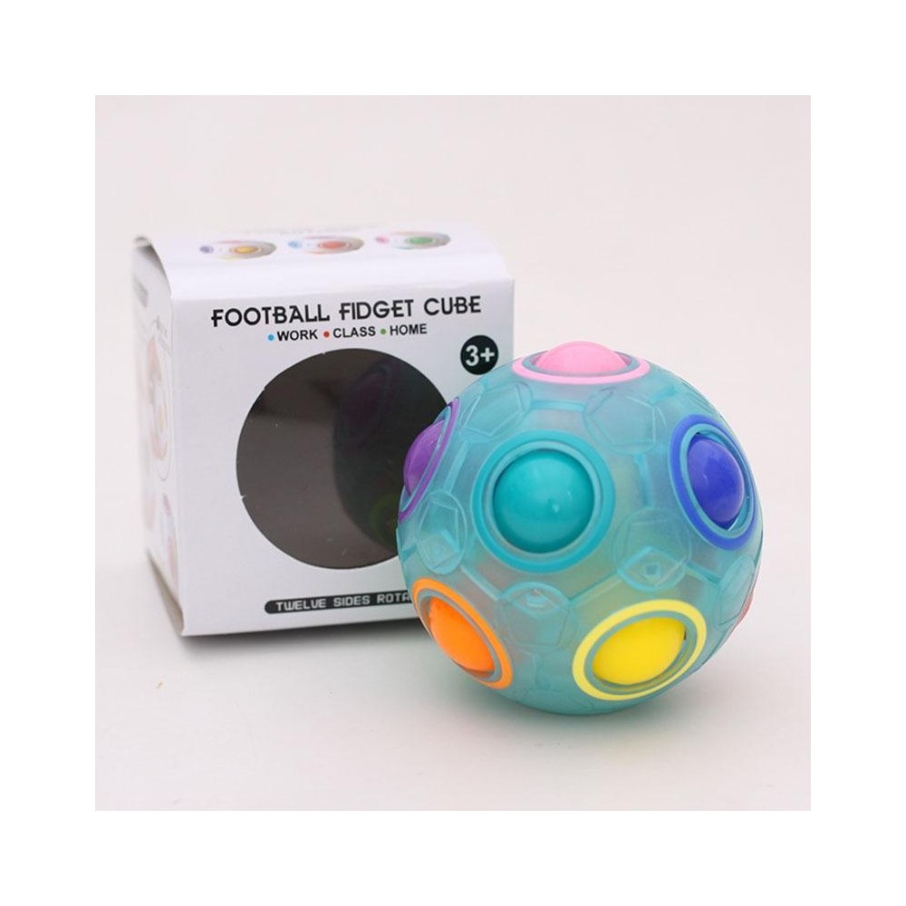 Magic Rainbow Ball Luminous Edition Training Hand Brain Coordination Fun Cube Children Toy(Luminous Green)