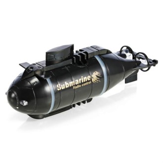 Rechargeable Mini 6-Channel Remote Submarine(Black)