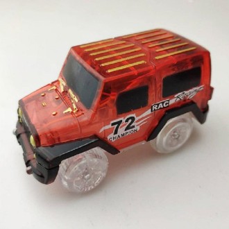 Magic Light-emitting Electric Rail Car Children Toy Car, Random Color Delivery, Style:No.72