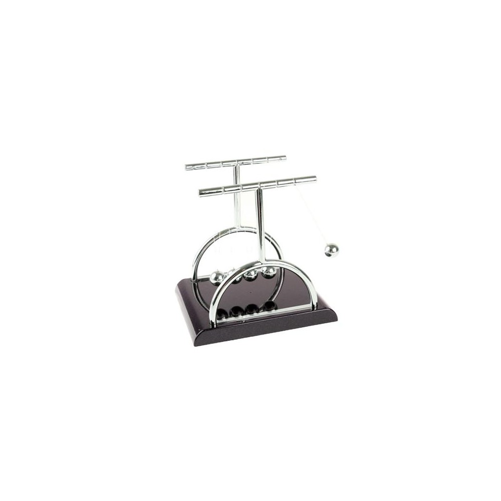 20mm Desktop Newton is Cradle Plastic Base Balance Balls(Silver)