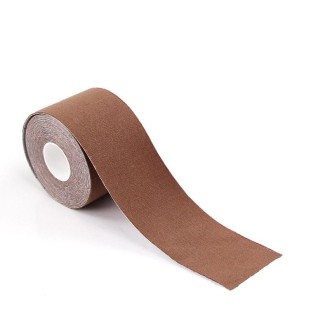 Chest Stickers Sports Tape Muscle Stickers Elastic Fabric Nipple Stickers, Specification: 7.5cm x 5m(Dark Skin Color)