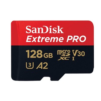 SanDisk U3 High-Speed Micro SD Card  TF Card Memory Card for GoPro Sports Camera, Drone, Monitoring 128GB(A2), Colour: Black Car