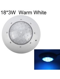 18x3W ABS Plastic Swimming Pool Wall Lamp Underwater Light(Warm White)
