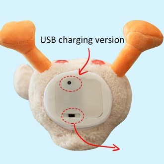 Repeat Duck Tricky Duck Learn Talking Singing Plush Duck Toy, Style:USB Charging+Recording