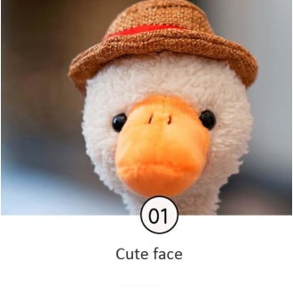 Repeat Duck Tricky Duck Learn Talking Singing Plush Duck Toy, Style:USB Charging+Recording