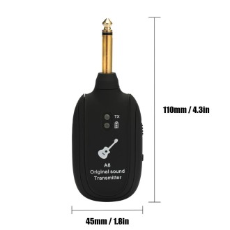 Guitar Wireless Transmitter Receiver A8 Electric Guitar Wireless Connection System Pickups