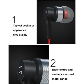 REMAX RM-535i In-Ear Stereo Earphone with Wire Control + MIC, Support Hands-free, for iPhone, Galaxy, Sony, HTC, Huawei, Xiaomi,