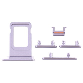 SIM Card Tray + Side Key for iPhone 11(Purple)