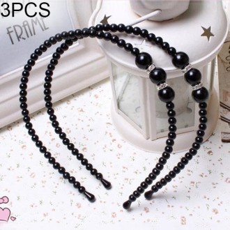 3 PCS The Princess Pearl Hair Hoop Hand Bead Cute Hair Ornaments