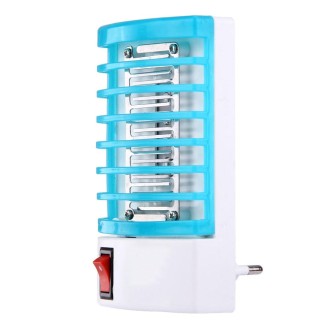 1W Efficient 4-LED Mosquito Killer Night Lamp, EU Plug, AC 220V(Blue)