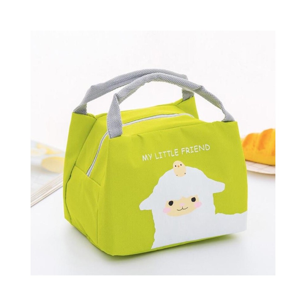 Portable Student Lunch Outdoor Portable Insulation Child Cute Student Lunch Box Bag(Sheep)