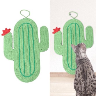 Non-slip and Moisture-proof Scratch Resistant Sisal Cat Scratch Pad(Cactus)