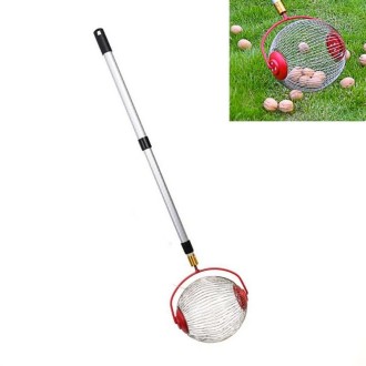 Garden Tools Nut Collector Fruit Picker Picking Walnut Picking Chestnut Picker, Style:Telescopic Rod+Big Scroll Wheel 