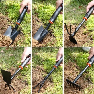 Gardening Tool Round Shaped Weed Puller with Black Rubber Handle