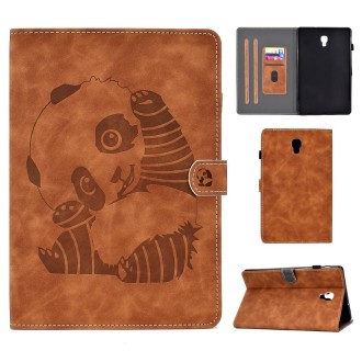 For Galaxy Tab A 10.5 T590 Embossing Sewing Thread Horizontal Painted Flat Leather Case with Sleep Function & Pen Cover & Anti S