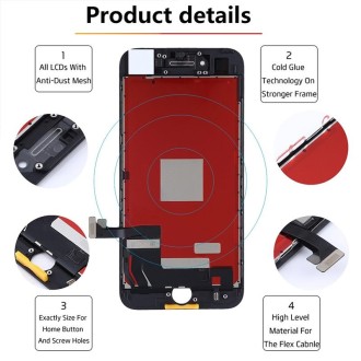 Original LCD Screen for iPhone 7 with Digitizer Full Assembly (White)