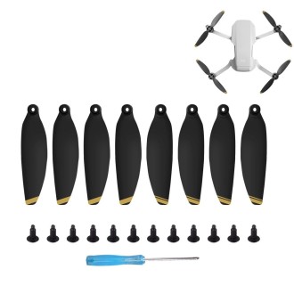 8PCS/Set Sunnylife 4726F Low Noise Quick-release Wing Propellers for DJI Mavic Mini 1(Gold)