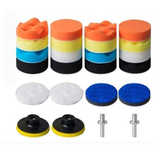 24 In 1 3 Inch Polishing Waxing Pad Sponge Buffing Kit