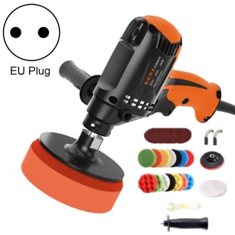 Car Beauty Sealing Glaze Polishing Machine Tile Repair Waxing Machine With Sponge Set, Model: 220V EU Plug