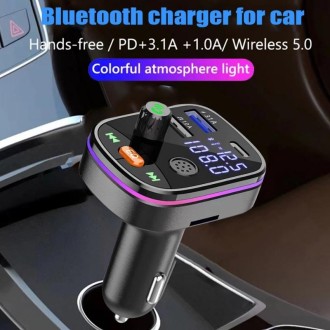 Q10 Car Bluetooth MP3 With TYPE-C Port PD Charging FM Transmitter