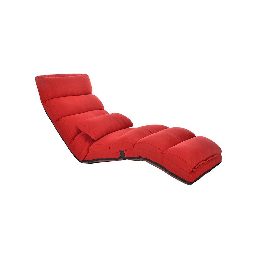 C1 Lazy Couch Tatami Foldable Single Recliner Bay Window Creative Leisure Floor Chair, Size: 175x56x20cm(Red)