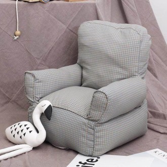 Cute Children Single Mini Sofa Chair Kindergarten Sofa Child Furniture(Grey)