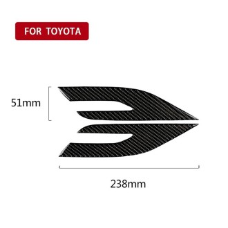 2 PCS Car Carbon Fiber Headlight Decorative Sticker for Toyota Eighth Generation Camry 2018-2019