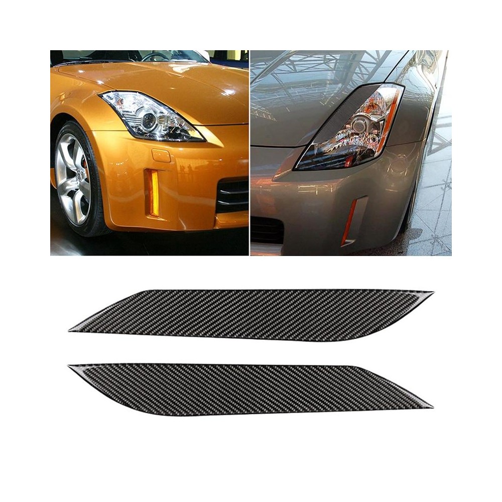 Car Carbon Fiber Light Eyebrow for 2003-2009 Nissan 350Z All Models