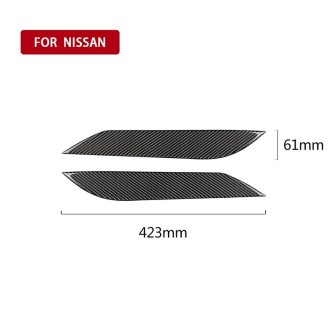 Car Carbon Fiber Light Eyebrow for 2003-2009 Nissan 350Z All Models