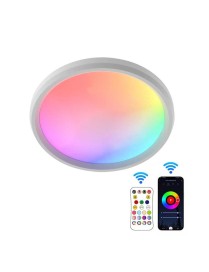 WiFi Bluetooth 2.4G Remote Control LED Ceiling Light, Voltage: EU Standard 220V-240V(RGBCW White)