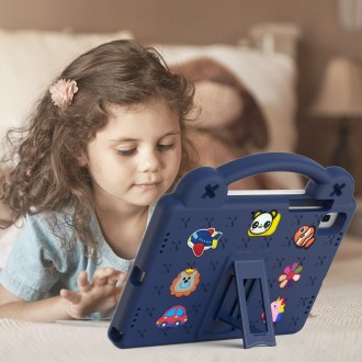 For Samsung Galaxy Tab S6 10.5 2019 T860/T865 Handle Kickstand Children EVA Shockproof Tablet Case(Navy Blue)