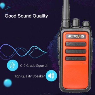 1 Pair RETEVIS RT66 PMR446 16CHS License-free Two Way Radio Handheld Walkie Talkie, EU Plug