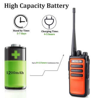 1 Pair RETEVIS RT66 PMR446 16CHS License-free Two Way Radio Handheld Walkie Talkie, EU Plug