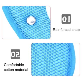 Car Child Seat Belt Adjusting and Fixing Device Buttons Seat Belt Anti-strangulation Shoulder Cover, Style:Mesh Fabric Fox