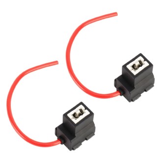 2 PCS Car H1 / H3 Bulb Holder Base Female Socket with Wire