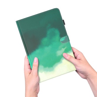 For Samsung Galaxy Tab S7 FE 12.4 inch 2021 T730 / T736 Voltage Watercolor Pattern Skin Feel Magnetic Horizontal Flip PU Leather