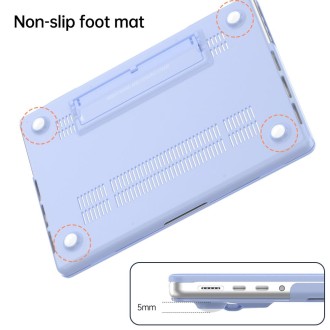 For Macbook Air 13.3 inch A1466 / A1369 Frosted Translucent Laptop Protective Case(Blue)