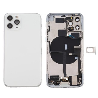 Battery Back Cover Assembly (with Side Keys & Power Button + Volume Button Flex Cable & Wireless Charging Module & Motor & Charg