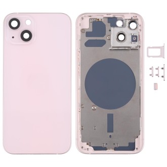 Back Housing Cover with SIM Card Tray & Side  Keys & Camera Lens for iPhone 13(Pink)