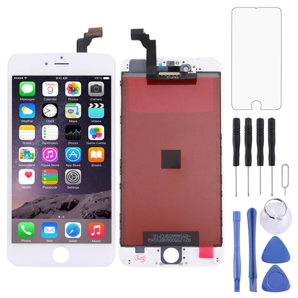 TFT LCD Screen for iPhone 6 Plus Digitizer Full Assembly with Frame  (White)